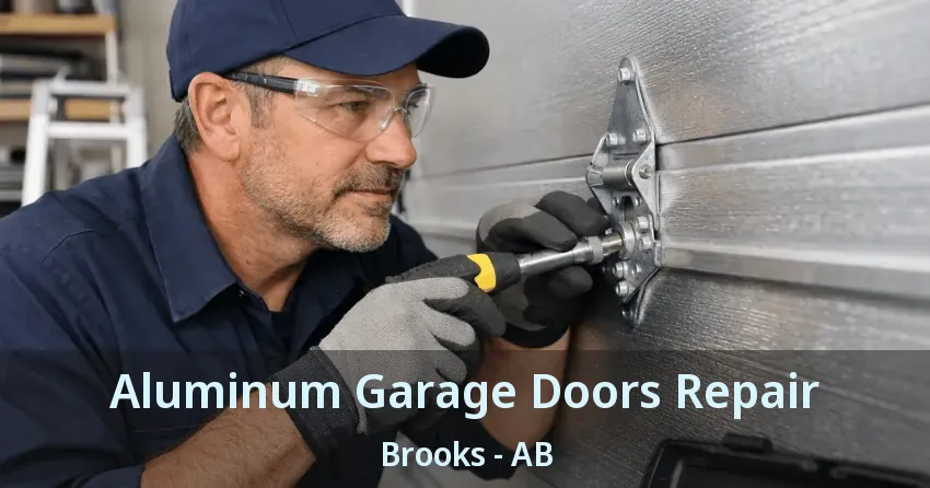 Aluminum Garage Doors Repair Brooks - AB