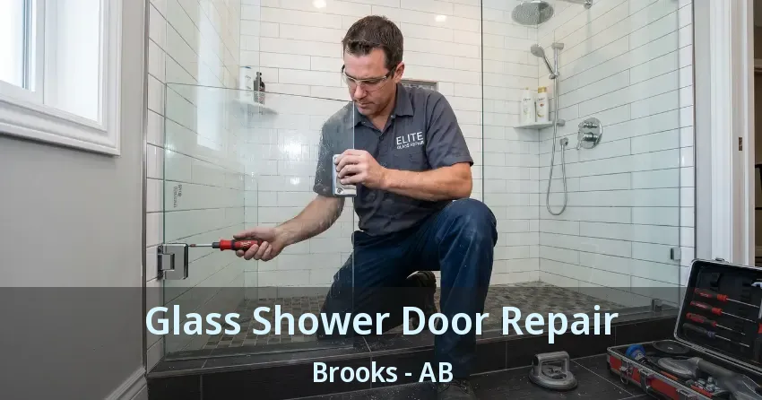 Glass Shower Door Repair Brooks - AB